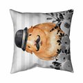 Fondo 26 x 26 in. Guinea Pig Detective-Double Sided Print Indoor Pillow FO2793149
